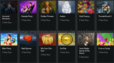 online casino games in malaysia